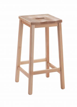 Traditional Wooden Lab Stool 610 x 370 x 370 mm