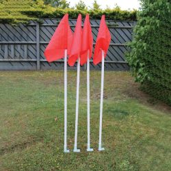 Corner Poles with Flags & Spikes