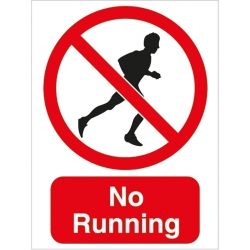 Sign - No Running