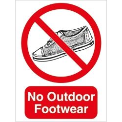 Sign - No Outdoor Footwear