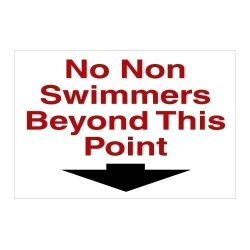 Sign - No Non Swimmers - Large
