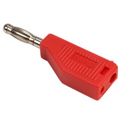 Stackable Plug 4mm Red Pack of 5