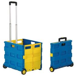 Foldable Box Trolley - Blue & Yellow