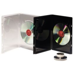 CD/DVD Security Cases Clear With Sleeve