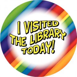 I Visited the Library Today Stickers Pk/200