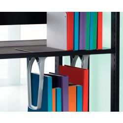 Suspended Book support for Flat Fronted Cantilibra™ Shelf