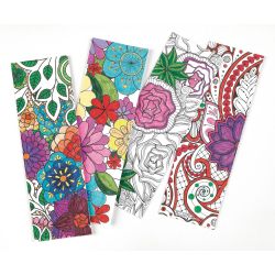Colour Craze Floral Bookmark Pack 200