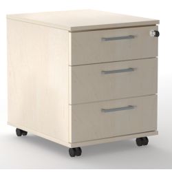 Low mobile under desk pedestal 3 personal drawers