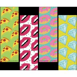Hipster Pattern Bookmarks Pack of 200