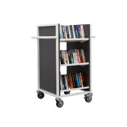 Cantilibra™ 6 Sloping Shelf Slimline Book Trolley