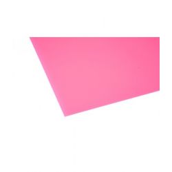 Cast Acrylic Sheet Opaque Pink 1000 x 600 x 3mm