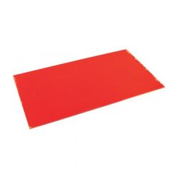 High Impact Polystyrene (HIPS) Red 457 x 254 x 1mm