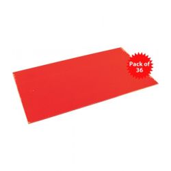 High Impact Polystyrene (HIPS) Red 457 x 254 x 1.5mm