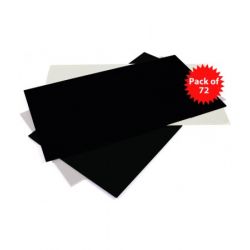 High Impact Polystyrene (HIPS) Black & White 457 x 254 x 1.5mm
