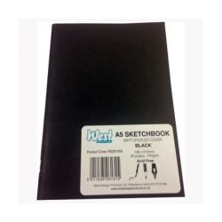 Sketchbook A4 140gsm Matt Black