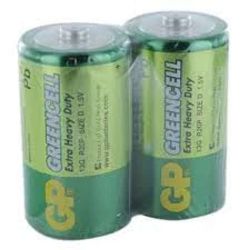 Zinc Chloride Batteries, D Type, Pack 2