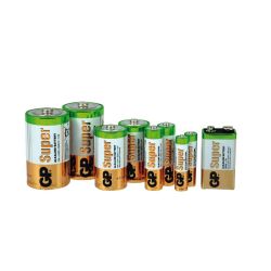 Alkaline Batteries, C Type, Pack 2