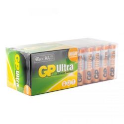 Ultra Alkaline Batteries, AA, Pack 40