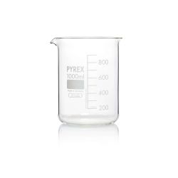 PYREX® Beakers, Squat Form, 1 Litre, Pack 10