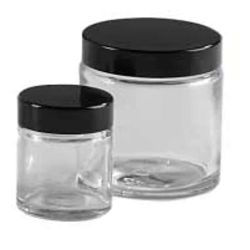 Powder Bottle, Glass, Extra Wide Mouth, 120 mL