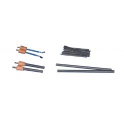 Electrodes, Plain Carbon Rods, 200 x 8 mm