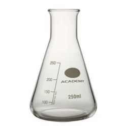 Conical Flasks , Narrow Mouth, Academy, 250 mL