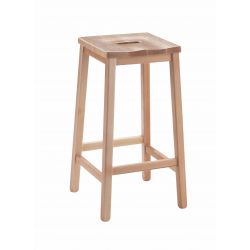 Traditional Wooden Lab Stool 610 x 370 x 370 mm