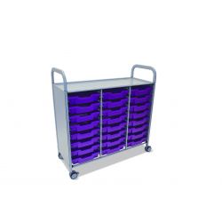 Callero Plus Trolley, 24 Shallow Plum Purple Trays