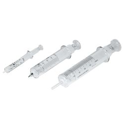 Syringe, Glass, 50 mL, With Metal Tip