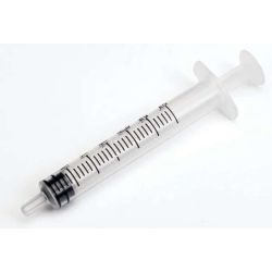 Syringes, Disposable, Sterile, 3 mL, Pack 100