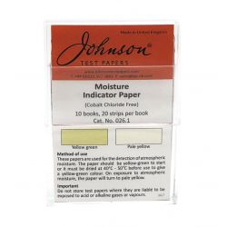 Johnson Indicator Papers, Humidity (CoCl₂ Free), Pack 200