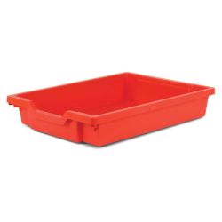 Trolley, 3 Column, 18 Flame Red Trays