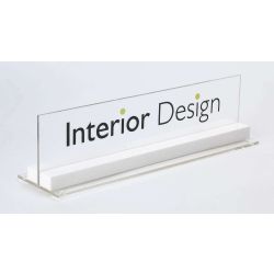 Shelf Sign Acrylic TG2 with Perspex Base Double Side