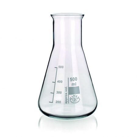 Simax Conical Flask, Wide Mouth, 100 mL