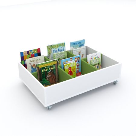 Everna™ Discovery Low 6 Bay Mobile Kinderbox - green inserts