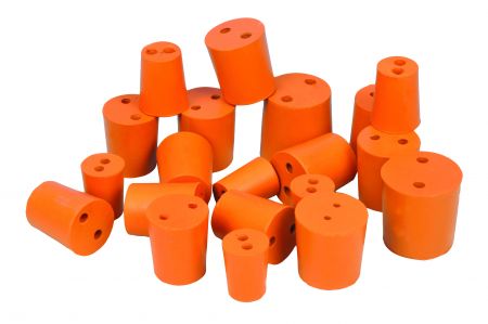 Rubber Stoppers, No. 21, 2 Hole