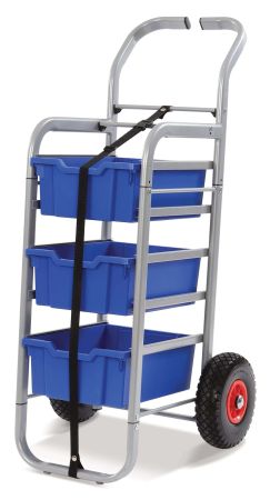 Rover Trolley, 2 Jumbo Flame Red Trays