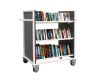 Cantilibra™ 6 Sloping Shelf Standard Book Trolley