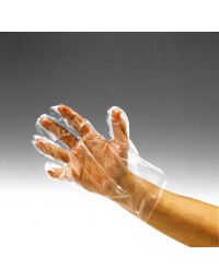 Polythene Gloves, Disposable, Medium