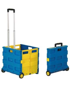 Foldable Box Trolley - Blue & Yellow