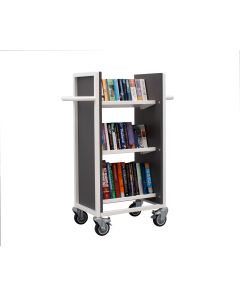 Cantilibra™ 3 Sloping Shelf Slimline Book Trolley