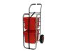 Rover Trolley, 2 Jumbo Flame Red Trays
