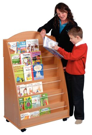 Face on book display unit -Beech