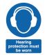 Ear Protection Safety Sign