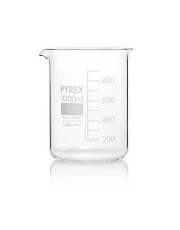 Pyrex Beakers, Squat Form, 1 litre, Pack 10