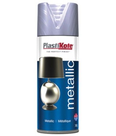 Plastikote Spray Paint Multi-Purpose Metallic Silver 400ml