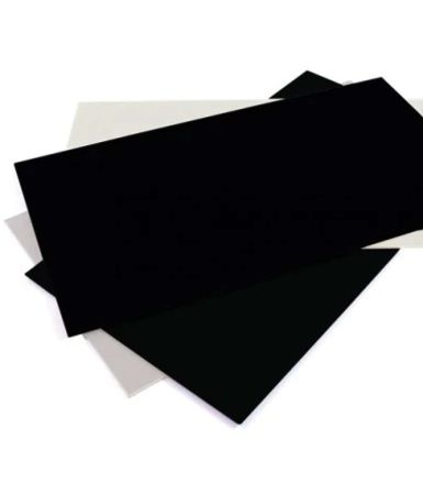 High Impact Polystyrene (HIPS) Black & White 457 x 305 x 1mm