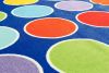 Rainbow Circle Placement Carpet - 16 Circles