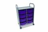 Callero Plus Trolley, 8 Deep Plum Purple Trays