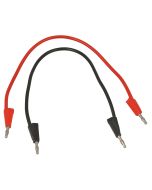 Stackable Plug Leads, Red, 4 mm, 250 mm